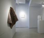 Noor Ali Chagani. Hanging Rug (re-used bricks) [installation view], 2014. Miniature terracotta bricks, metal wires, 43 x 29 x 0.5 in (109.2 x 73.7 x 1.3 cm). Courtesy of the artist and White Turban Art Consultancy.